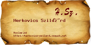 Herkovics Szilárd névjegykártya